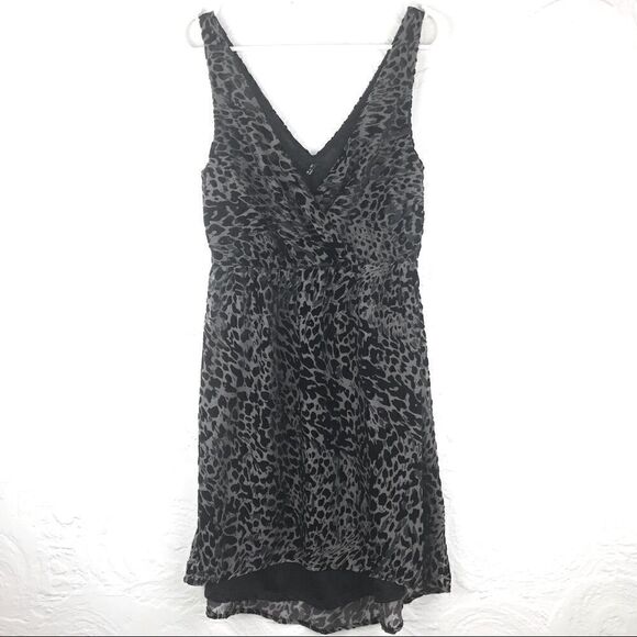 H&M Black Leopard Print Lightweight Tank Dress - Picture 7 of 11